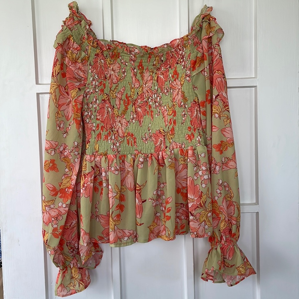 With All My Heart Floral Top from Perfectly Percilla Boutique Size 2X